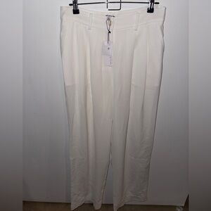 Current Air Women’s White High-Waist Pleated Trousers